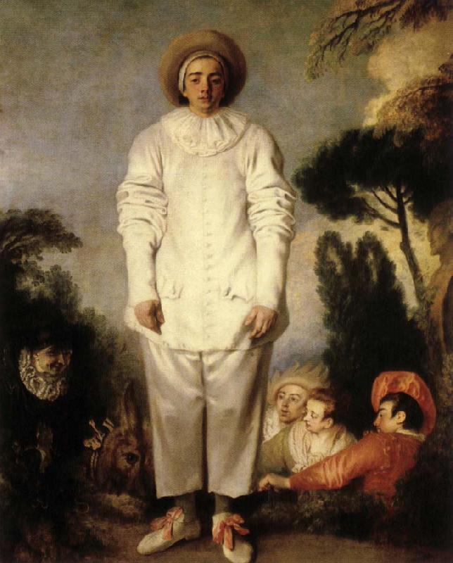 Jean-Antoine Watteau Gilles or Pierrot